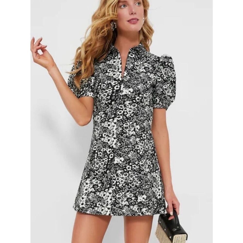 Tuckernuck Hyacinth House Black and White Floral Mini Dress